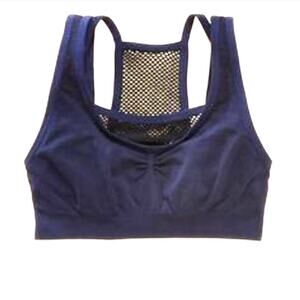 Aerie navy sports bra mesh size small